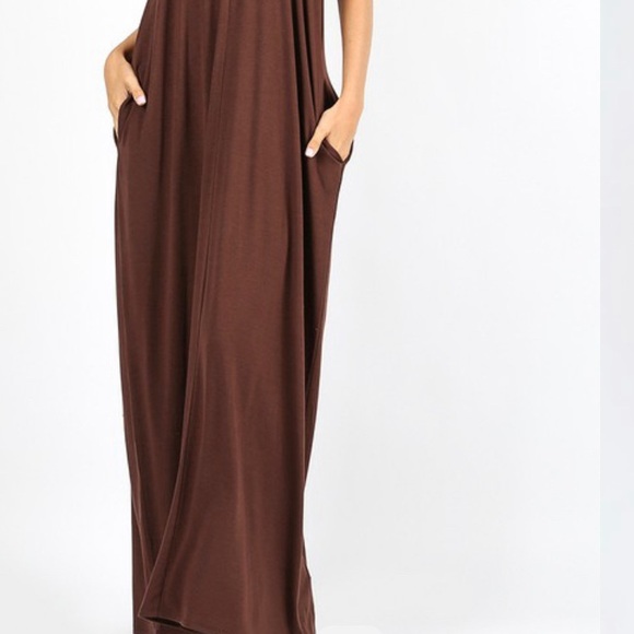 Loungewear Knit V-Neck Maxi Tee Dress - Picture 6 of 6